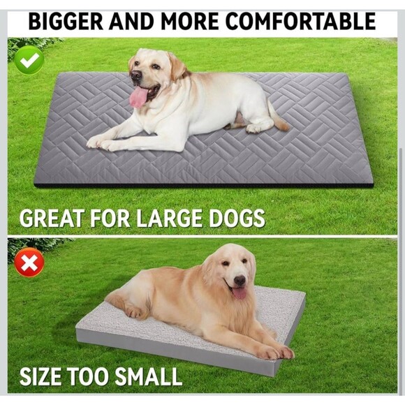 Dog Mat for Back Seat Extender for Dogs, Dog Bed for Car, Pet Cover Hammock Gray - Picture 3 of 6